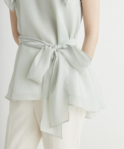 CELFORD（セルフォード） ブラウス シャツ Aラインフレアラッフル