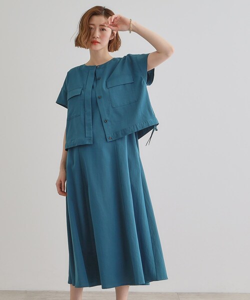 grove（グローブ） ワンピース 夏 半袖 「品よく着こなす、大人の