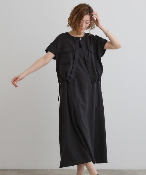 grove（グローブ） ワンピース 夏 半袖 「品よく着こなす、大人の