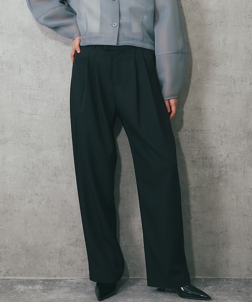 パンツ smile SMILE ORCHID スラックス パンツ 2タックパンツ レディース