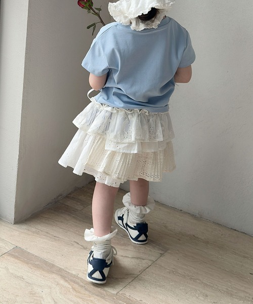 aimoha（アイモハ） スカート 「aimoha-KIDS-」キッズ 異素材切り替え