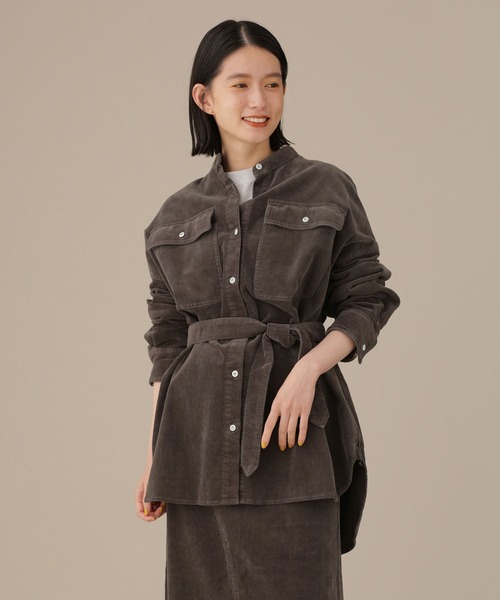 [Healthy denim] длинный рукав блуза 1s микро женский 
