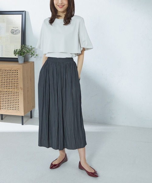 GALLORIA tシャツ ケープ風プルオーバー レディース : ZOZOTOWN