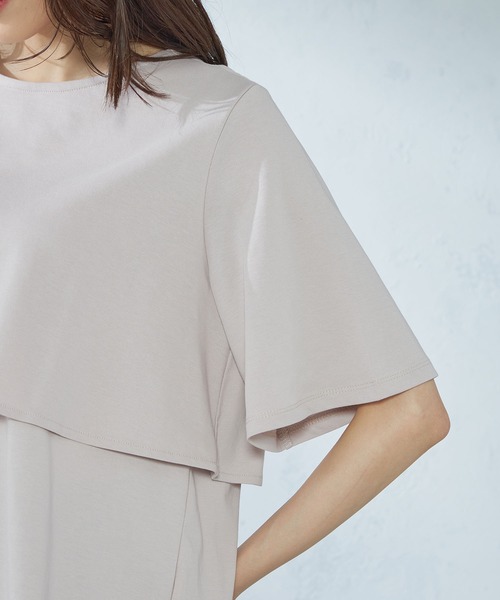 GALLORIA tシャツ ケープ風プルオーバー レディース : ZOZOTOWN