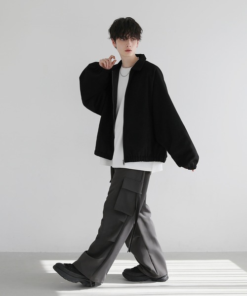 「LILL」 ジップアップブルゾン S グレー メンズ_画像8