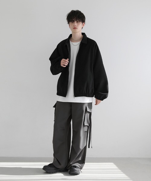 「LILL」 ジップアップブルゾン S グレー メンズ_画像9