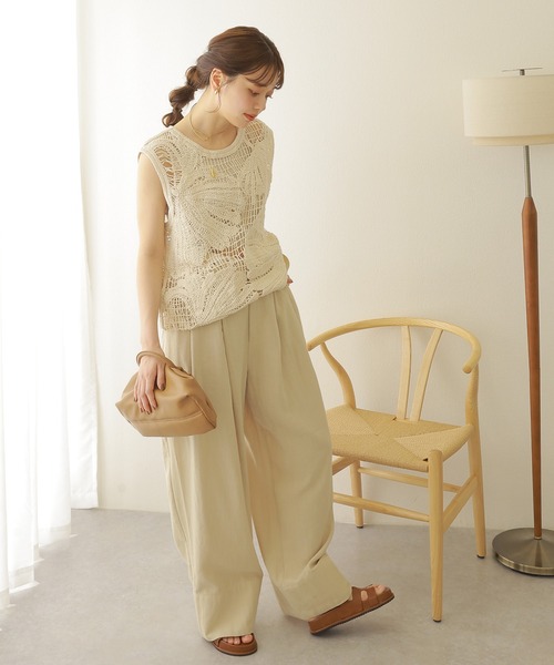 JUSGLITTY♡ノースリーブニット ジャスグリッティー ボルドー ノースリーブニット - メルカリ