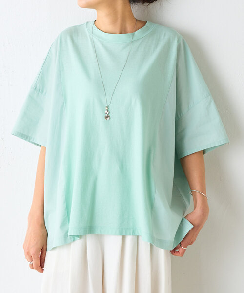 tシャツ タイプライターコンビTee レディース