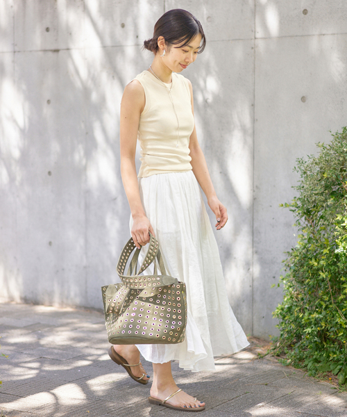 タンクトップ ノースリーブ FLORE FLORE/フローレフローレ ESME TANK タンクトップ レディース IENA タンクトップ ノースリーブ FLORE FLORE/フローレフローレ