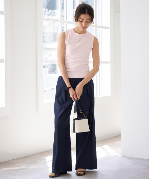 タンクトップ ノースリーブ FLORE FLORE/フローレフローレ ESME TANK タンクトップ レディース IENA タンクトップ ノースリーブ FLORE FLORE/フローレフローレ