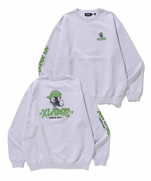 「XLARGE」 スウェットカットソー M パープル メンズ