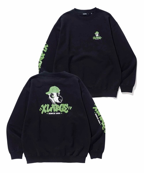 「XLARGE」 スウェットカットソー M パープル メンズ