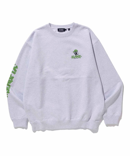 「XLARGE」 スウェットカットソー M パープル メンズ