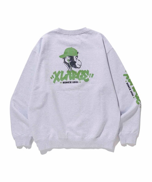 「XLARGE」 スウェットカットソー M パープル メンズ