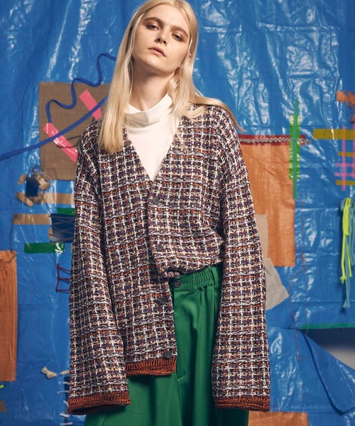 MAISON SPECIAL（メゾンスペシャル） カーディガン 2 オレンジ メンズ  