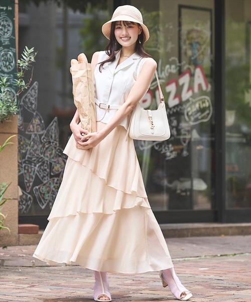 Luzuleジレ ★関税込★ Swingle スーツ エレガンスコンパクトジレ レディース