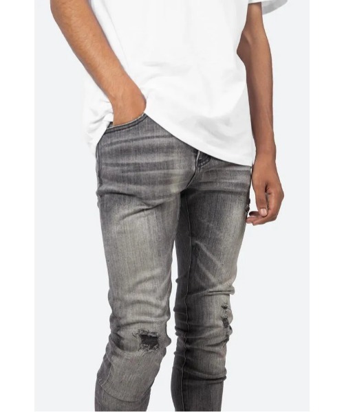 mnml ミニマル X145 STRETCH DENIM PANTS mnml(ミニマル)/ X145 STRETCH DENIM -GREY- | WALKIN STORE WEB