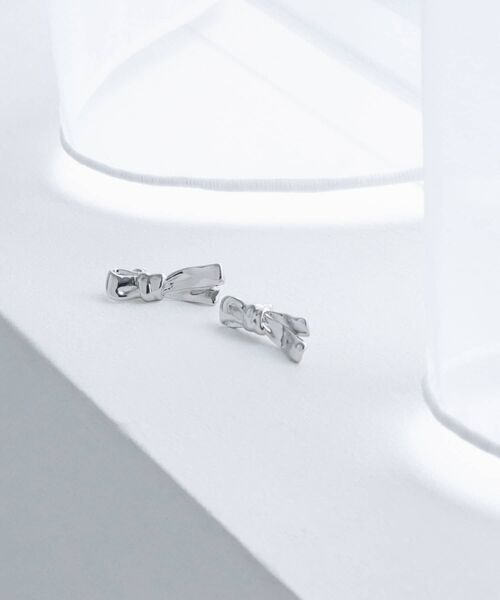 ピアス ノットリボンピアス レディースの画像