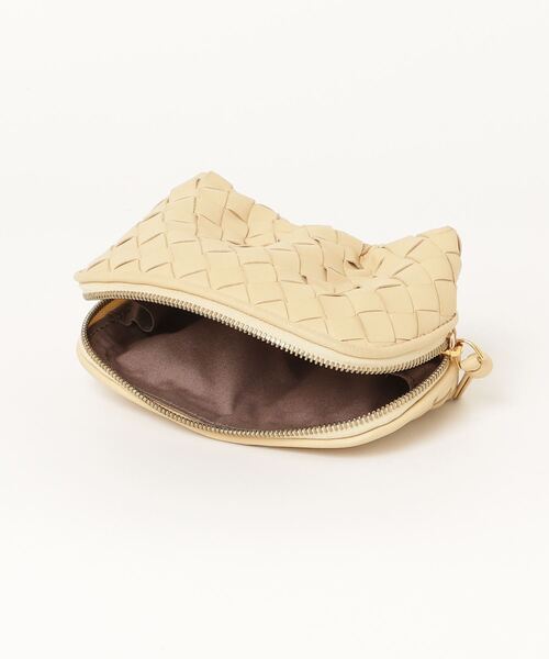 【BOTTEGA VENETA】ベージュ/ミント イントレチャート BOTTEGA VENETA 「BOTTEGA VENETA」 イントレチャート ポーチ