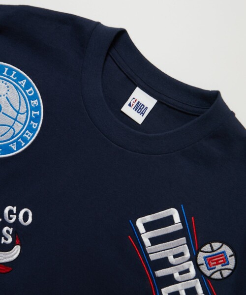 「NBA」 7分袖Tシャツ LARGE グレー メンズ