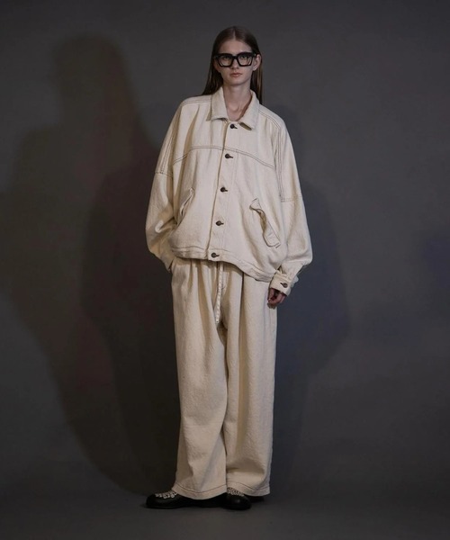 ワイドパンツ ジーンズ 「my beautiful landlet」SOFT DENIM PANTS メンズ レディースの画像