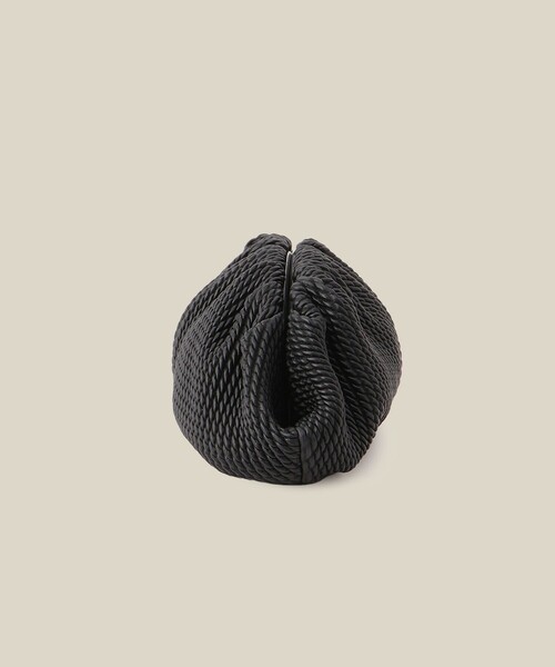 ROPE'（ロペ） クラッチバッグ パーティーバッグ ラムレザーロープ模様