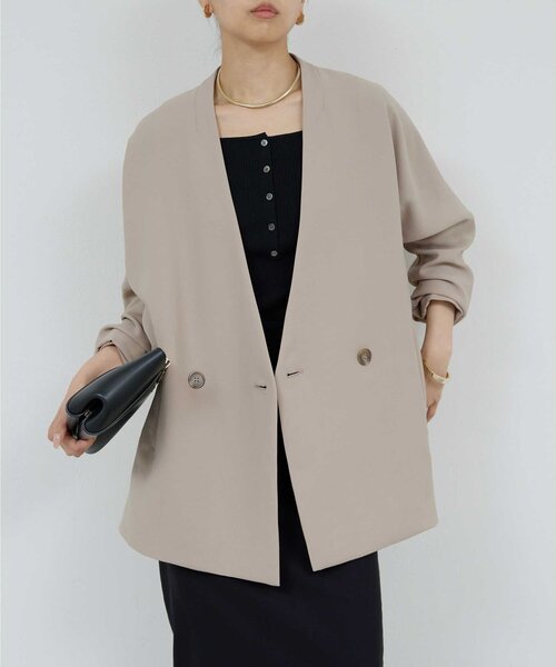 とっこ様【美品】GALLARDAGALANTEリネンジレ セール 70%OFF】【セットアップ対応】リネンショートジレ