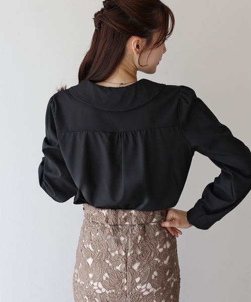 BLUEEAST（ブルーイースト） ブラウス シャツ ビッグカラーブラウス