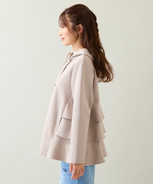 Rose Tiara（ローズティアラ） パーカー ダンボールニットフリル