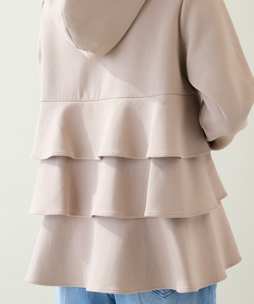 Rose Tiara（ローズティアラ） パーカー ダンボールニットフリル