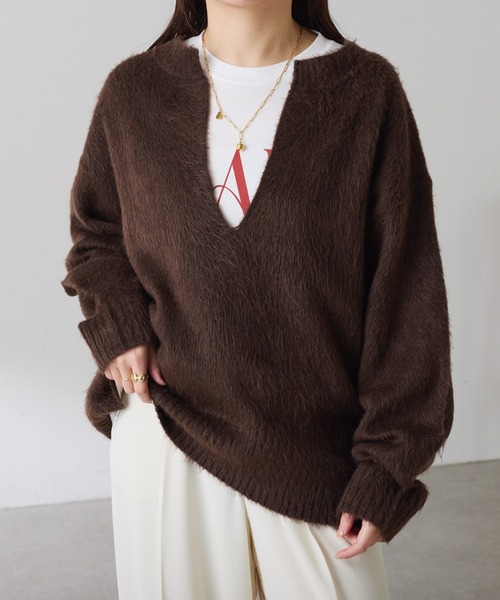 新品◎COLLAGE GALLARDAGALANTE◎エアリーニットコーディガン COLLAGE