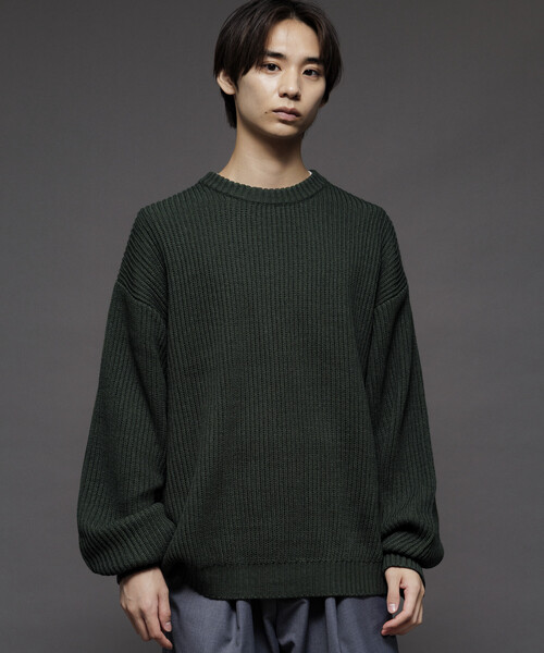 PXG ブラック クルーネック セーター L PXG ブラック クルーネック セーター L 【公式通販】