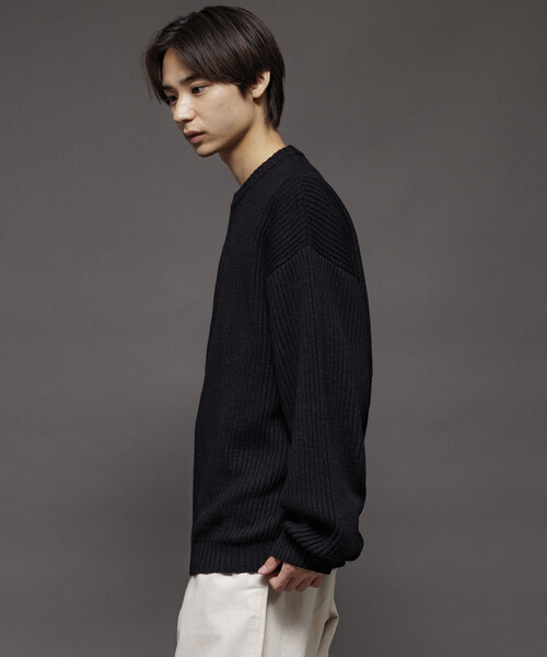 BRIEFING セーター XL 美品 HOL MEN'S FAIR ISLE CREWNECK KNIT（ホリデー メンズ フェアアイル