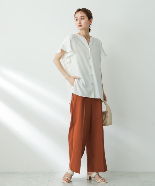 「SENSE OF PLACE by URBAN RESEARCH」 半袖ブラウス ONE ブラック レディース_画像8