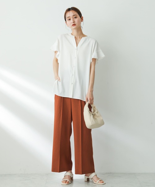 「SENSE OF PLACE by URBAN RESEARCH」 半袖ブラウス ONE ブラック レディース_画像9