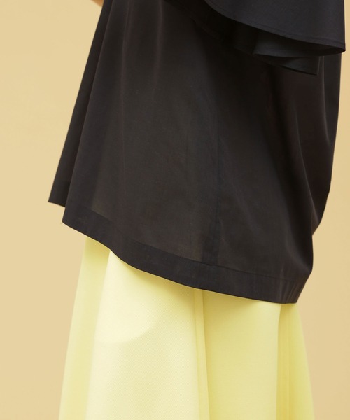 「NANO universe」 半袖ブラウス 36 ダークネイビー レディース_画像5