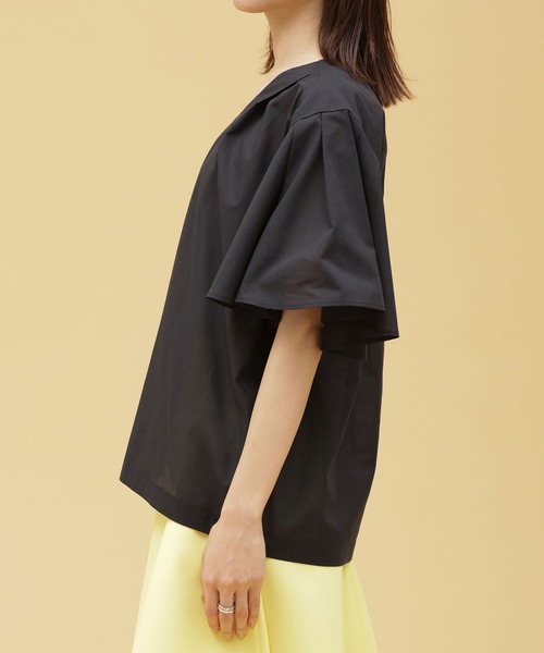 「NANO universe」 半袖ブラウス 36 ダークネイビー レディース_画像8