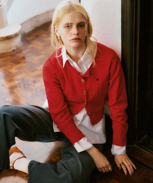 VIS（ビス） カーディガン 「POLO BCS」VIS別注ミニケーブルノーカラー