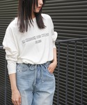 tシャツ フレンチフォントロンT レディースの詳細画像1