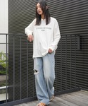 tシャツ フレンチフォントロンT レディースの詳細画像5