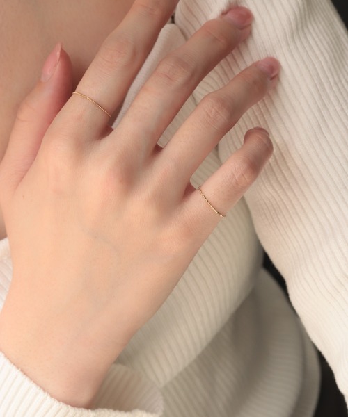 NOIR DE POUPEE（ノワールドプーペ） リング #7 ゴールド レディース