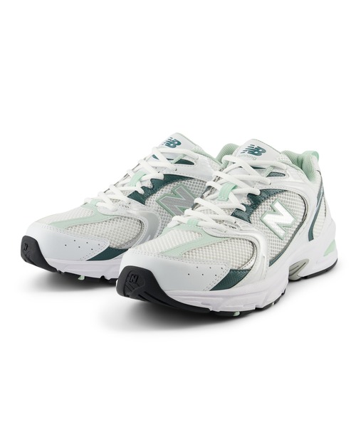 New Balance ホワイト/グリーン スニーカー New Balance（ニューバランス） ローカットスニーカー 24.0cm ホワイト