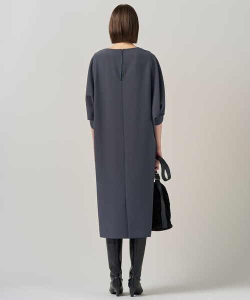 ♡blumarine ウールワンピース♡42♡ SHIPS any:〈洗濯機可能〉ダブルクロス Aライン シャツワンピース