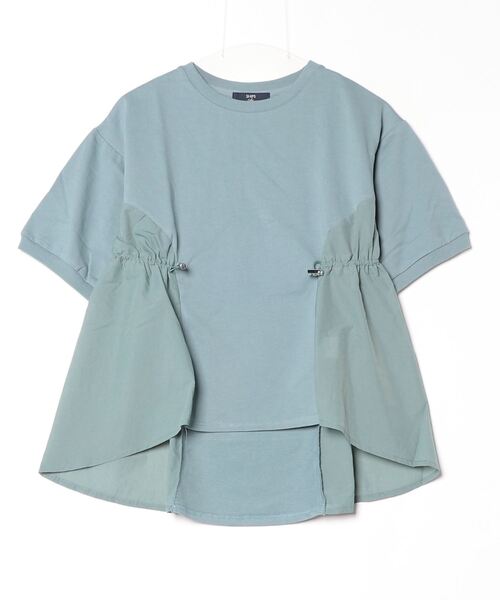 「SHIPS Colors」 半袖カットソー ONE SIZE ライトグリーン レディース_画像2