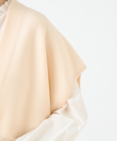 トゥモローランド ウールポリエステルミラノリブ ショートスリーブカーディガン ウールポリエステルミラノリブ ショートスリーブカーディガン