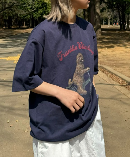 「Franklin Climbing」 半袖Tシャツ MEDIUM ライトグレー メンズ_画像9