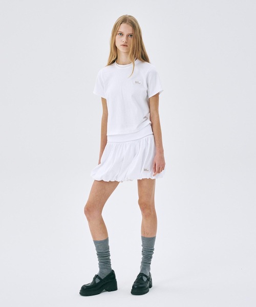 「Mardi Mercredi」 半袖Tシャツ FREE チャコールグレー レディース_画像2