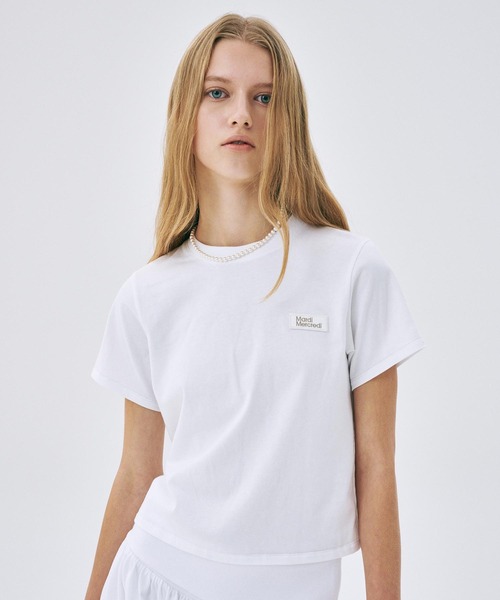 「Mardi Mercredi」 半袖Tシャツ FREE チャコールグレー レディース_画像4