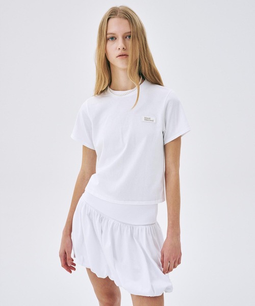 「Mardi Mercredi」 半袖Tシャツ FREE チャコールグレー レディース_画像5