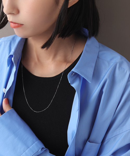 Lilas ネックレス 「WEB限定」シャインカットアズキチェーンネックレス